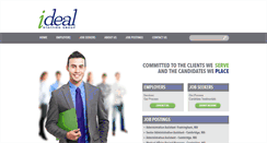 Desktop Screenshot of idealstaffinggroup.com